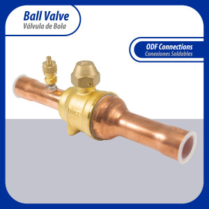 Appli Parts APBV-034 Valvula de Cierre 3/4 pulg tipo Bola de conexion soldable con puerto de servicio SAE de 1/4 de pulg presion maxima de trabajo 610 psi temperaturas de -30 C a 120 C longitud total 180 mm Appli Parts APBV-034 Valvula de Cierre 3/4 pulg tipo Bola de conexion soldable con puerto de servicio SAE de 1/4 de pulg presion maxima de trabajo 610 psi temperaturas de -30 C a 120 C longitud total 180 mm