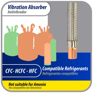 Appli Parts APVE-78 Antivibrador 7/8 pulg Soldable Eliminador de Vibracion 29cm Largo 450psi presion maxima de trabajo y 3.265psi presion de rotura Appli Parts APVE-78 Antivibrador 7/8 pulg Soldable Eliminador de Vibracion 29cm Largo 450psi presion maxima de trabajo y 3.265psi presion de rotura
