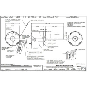 US Motors 3737 1/3 Hp 1075 rpm, 6 polos, 1 eje, TEAO Cerramiento, 1 velocidad, 5.6 diametro, CW, Lead End Reversible 460 V, 60 hz, 1 ph, 7.5 mfd/370 VAC Capacitor K055TDN8453014B US Motors 3737 1/3 Hp 1075 rpm, 6 polos, 1 eje, TEAO Cerramiento, 1 velocidad, 5.6 diametro, CW, Lead End Reversible 460 V, 60 hz, 1 ph, 7.5 mfd/370 VAC Capacitor K055TDN8453014B