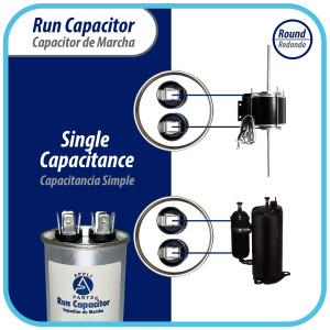 Appli Parts Condensador Capacitor de Marcha 12 Mfd uF (microfaradios) 370VAC o 450VAC CBB65 Universal Aire acondicionado y otras aplicaciones Redondo UL E476928 7.5cm Alto 3.7cm Ancho CON-12-450 Appli Parts Condensador Capacitor de Marcha 12 Mfd uF (microfaradios) 370VAC o 450VAC CBB65 Universal Aire acondicionado y otras aplicaciones Redondo UL E476928 7.5cm Alto 3.7cm Ancho CON-12-450