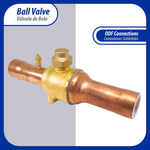 Appli Parts APBV-158 Valvula de Cierre 1-5/8 pulg tipo Bola de conexion soldable con puerto de servicio SAE de 1/4 de pulg presion maxima de trabajo 610 psi temperaturas de -30 C a 120 C longitud total 288 mm Appli Parts APBV-158 Valvula de Cierre 1-5/8 pulg tipo Bola de conexion soldable con puerto de servicio SAE de 1/4 de pulg presion maxima de trabajo 610 psi temperaturas de -30 C a 120 C longitud total 288 mm