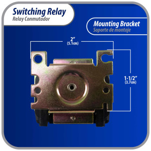 Appli Parts APSWR-342 Rele de conmutacion 90-342, uso general, DPDT, Doble Polo, Doble Tiro, bobina de 208/240V, CA, aplicacion HVAC y otras instalaciones electricas generales. Remplaza APSR-342