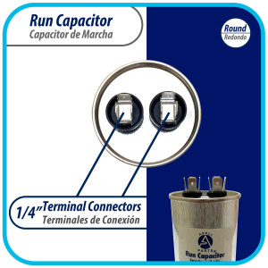 Appli Parts Condensador Capacitor de Marcha 55 Mfd uF (microfaradios) 370VAC CBB65 Universal Aire acondicionado y otras aplicaciones Redondo UL E476928 12cm Alto 5.1cm Ancho CON-55-370-R Appli Parts Condensador Capacitor de Marcha 55 Mfd uF (microfaradios) 370VAC CBB65 Universal Aire acondicionado y otras aplicaciones Redondo UL E476928 12cm Alto 5.1cm Ancho CON-55-370-R