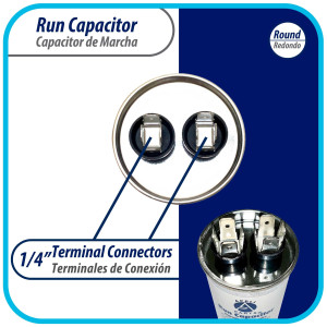 Appli Parts Condensador Capacitor de Marcha 12.5 Mfd uF (microfaradios) 370VAC CBB65 Universal Aire acondicionado y otras aplicaciones Redondo UL E476928 7.6cm Alto 4.1cm Ancho CON-112.5-370-R Appli Parts Condensador Capacitor de Marcha 12.5 Mfd uF (microfaradios) 370VAC CBB65 Universal Aire acondicionado y otras aplicaciones Redondo UL E476928 7.6cm Alto 4.1cm Ancho CON-112.5-370-R