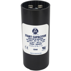 Appli Parts Condensador Capacitor Arranque 378-450 Mfd (microfaradios) uF 110-125 VAC remplazo universal para motores electricos de distintas aplicaciones 3.7cm Diametro 8.6cm Alto CON-378-110
 Appli Parts Condensador Capacitor Arranque 378-450 Mfd (microfaradios) uF 110-125 VAC remplazo universal para motores electricos de distintas aplicaciones 3.7cm Diametro 8.6cm Alto CON-378-110