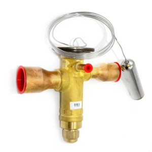 Danfoss 067N3157 13TR Valvula de Expansion Termostatica, TGE, R410A,R32, 5/8x7/8 pulg Soldable, ODF, 1/4 pulg Ecualizacion externa, Bi-flow, -40 a 10 C remplaza 067N3177