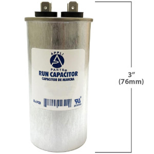 Appli Parts Condensador Capacitor de Marcha 15 Mfd uF (microfaradios) 370VAC CBB65 Universal Aire acondicionado y otras aplicaciones Redondo UL E476928 cm Alto cm Ancho CON-15-370-R Appli Parts Condensador Capacitor de Marcha 15 Mfd uF (microfaradios) 370VAC CBB65 Universal Aire acondicionado y otras aplicaciones Redondo UL E476928 cm Alto cm Ancho CON-15-370-R