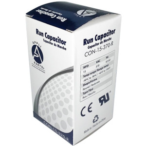 Appli Parts Condensador Capacitor de Marcha 15 Mfd uF (microfaradios) 370VAC CBB65 Universal Aire acondicionado y otras aplicaciones Redondo UL E476928 cm Alto cm Ancho CON-15-370-R Appli Parts Condensador Capacitor de Marcha 15 Mfd uF (microfaradios) 370VAC CBB65 Universal Aire acondicionado y otras aplicaciones Redondo UL E476928 cm Alto cm Ancho CON-15-370-R