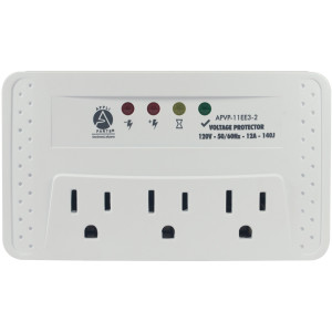 Appli Parts APVP-11EE3-2 Protector 120 V, 50/60 Hz, 12 A, 140 joules para Equipos Electronicos como Televisores, VHS, DVD, Blu Ray y Otros, protege sobrevoltaje y bajo voltaje Appli Parts APVP-11EE3-2 Protector 120 V, 50/60 Hz, 12 A, 140 joules para Equipos Electronicos como Televisores, VHS, DVD, Blu Ray y Otros, protege sobrevoltaje y bajo voltaje