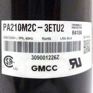 GMCC Compresor rotativo velocidad fija 24.000 Btu 220v/60hz/1ph R410 PA210M2C-3ETU2 201400601320 11103010001252
Sirve: EACM024C11B EADM024C11B WWK+22CR5A GMCC Compresor rotativo velocidad fija 24.000 Btu 220v/60hz/1ph R410 PA210M2C-3ETU2 201400601320 11103010001252
Sirve: EACM024C11B EADM024C11B WWK+22CR5A