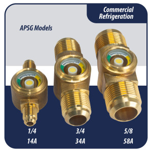 Appli Parts APSG-58A Visor de Liquido 5/8 pulg Flare e Indicador de Humedad con conexiones Rosca con cuerpo solido para Sistemas de Refrigeracion y Aire Acondicionado compatible con refrigerantes CFC, HCFC, HFC Appli Parts APSG-58A Visor de Liquido 5/8 pulg Flare e Indicador de Humedad con conexiones Rosca con cuerpo solido para Sistemas de Refrigeracion y Aire Acondicionado compatible con refrigerantes CFC, HCFC, HFC