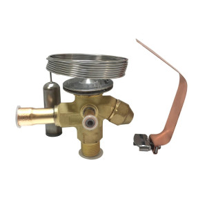Danfoss 068Z3415 Cuerpo Valvula Expansion R404/R507, TES2, Baja Media Temperatura, Ecualizacion Externa,3/8 pulg Rosca x 1/2 pulg Soldable, -40 C a 10 C