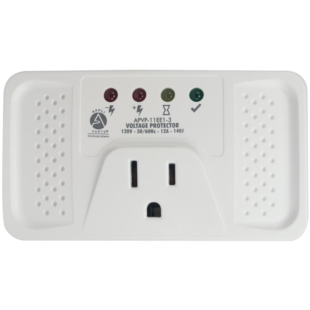 Appli Parts APVP-11EE1-3 Protector de Voltaje 120 V, 50/60 Hz, 12 A, 140 joules, para Refrigerador, actua como supresor de picos, funciona con todas las marcas de electrodomesticos