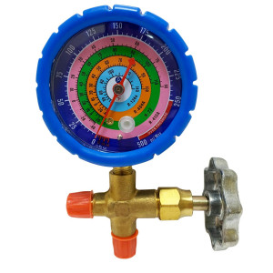 Appli Parts APMG-A3L Manometro Sencillo Baja presion R134/R22/R404/R410 analogo con escala de temperatura en Fahrenheit y conexiones de 1/4 de pulg Appli Parts APMG-A3L Manometro Sencillo Baja presion R134/R22/R404/R410 analogo con escala de temperatura en Fahrenheit y conexiones de 1/4 de pulg
