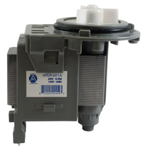 Appli Parts APDP-601A Motor Bomba Drenaje Lavadora 60 W, 0.95 A, 120 V, 60 Hz EAU61383503 Conector Horizontal, Modelo Compatible con LG Whirlpool y otras marcas