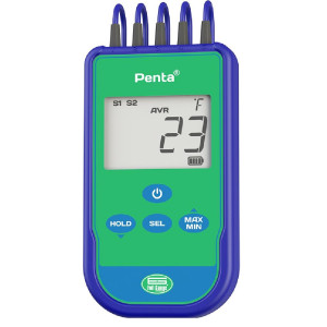 Full Gauge Penta Termometro Digital con 5 Sensores Remplaza Penta III Full Gauge Penta Termometro Digital con 5 Sensores Remplaza Penta III