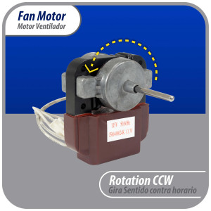Appli Parts APFM-500 8 W Motor Ventilador, 110 V, 50/60 Hz, 0.16 A, 2800 rpm, rotacion CCW remplazo Universal para Evaporadores LG, Samsung, J500-00024K y otros Appli Parts APFM-500 8 W Motor Ventilador, 110 V, 50/60 Hz, 0.16 A, 2800 rpm, rotacion CCW remplazo Universal para Evaporadores LG, Samsung, J500-00024K y otros