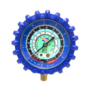 Uniweld G30LD-1 Esfera de Manometro Baja Azul R12/R22r/R134a Fahrenheit psi/Kg x m2 Uniweld G30LD-1 Esfera de Manometro Baja Azul R12/R22r/R134a Fahrenheit psi/Kg x m2
