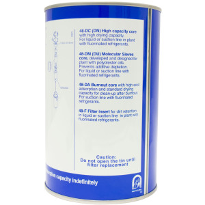 Danfoss 023U5381 Nucleo Cartucho de Filtro Secador 48-DA para DCR, Post-Quemado, incluye Empaque, para uso con DCR 0485 a 19217 y otras Carcasas de 4-3/4 in 023U5381, 023U5380