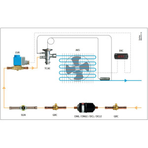 Danfoss 023Z5002 Filtro Secador 1/4pulg linea de Liquido para sistemas de aire acondicionado y refrigeracion DCL 052 Roscable 1.6-2.4tons Unidireccional 11.9cm Largo 5.8cm Ancho