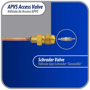 Appli Parts Valvula de acceso de 1/4 SAE x 1/8 pulg OD x con vastago de cobre de 5cm de largo con nucleo y tapa de laton con removedor de nucleo y empacadura APVS-14182 Appli Parts Valvula de acceso de 1/4 SAE x 1/8 pulg OD x con vastago de cobre de 5cm de largo con nucleo y tapa de laton con removedor de nucleo y empacadura APVS-14182