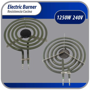 Appli Parts MP15YA Resistencia Cocina Estufa 4 Vueltas, 6 in, 1500 W, 240 V Compatible con General Electric Whirlpool 660532, WP660532, WB30T10073, SU205, 660532, TS4W6215, 404080, 5303310283, 318372211, TS4W6215SS
