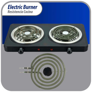 Appli Parts MP15YA Resistencia Cocina Estufa 4 Vueltas, 6 in, 1500 W, 240 V Compatible con General Electric Whirlpool 660532, WP660532, WB30T10073, SU205, 660532, TS4W6215, 404080, 5303310283, 318372211, TS4W6215SS