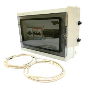 Danfoss 191U8005 Caja de Control con Deshielo Electrico 9 Hp a 13.5 Hp 220V/50-60Hz Arrancador Moeller PKMZ0-32, Braker ABB S203 C 50, Caja ABB 1275 IP65, EKC102D, 2 x EKS 211 084B4403 1.5m 191U8005
