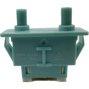 Switch Nevera 4 Terminales 250V 0.7A 125V 1.4A terminales 4312, modelo LTK-6, Switch de puerta refrigerador con 2 botones, Remplazo LG Samsung y Otras marcas Switch Nevera 4 Terminales 250V 0.7A 125V 1.4A terminales 4312, modelo LTK-6, Switch de puerta refrigerador con 2 botones, Remplazo LG Samsung y Otras marcas