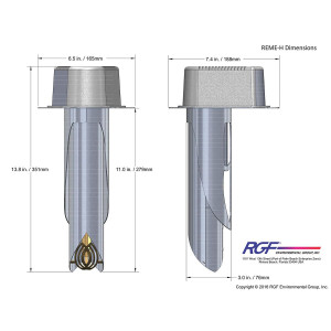 Lampara Purificador Ductos Reme-H 24v 0.7a 17w 1000-6500cfm