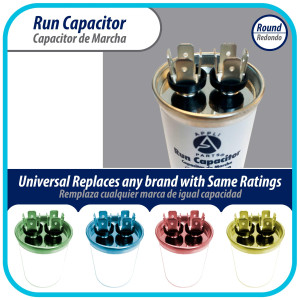Appli Parts Condensador Capacitor de Marcha 5 Mfd uF (microfaradios) 370VAC CBB65 Universal Aire acondicionado y otras aplicaciones Redondo UL E476928 6.7cm Alto 4.1cm Ancho CON-5-370-R Appli Parts Condensador Capacitor de Marcha 5 Mfd uF (microfaradios) 370VAC CBB65 Universal Aire acondicionado y otras aplicaciones Redondo UL E476928 6.7cm Alto 4.1cm Ancho CON-5-370-R