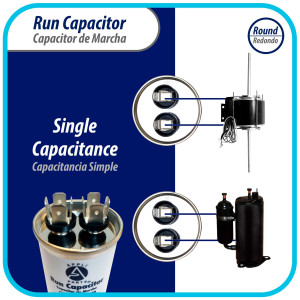 Appli Parts Condensador Capacitor de Marcha 5 Mfd uF (microfaradios) 370VAC CBB65 Universal Aire acondicionado y otras aplicaciones Redondo UL E476928 6.7cm Alto 4.1cm Ancho CON-5-370-R Appli Parts Condensador Capacitor de Marcha 5 Mfd uF (microfaradios) 370VAC CBB65 Universal Aire acondicionado y otras aplicaciones Redondo UL E476928 6.7cm Alto 4.1cm Ancho CON-5-370-R