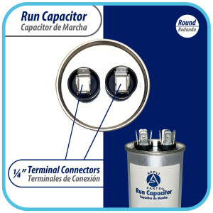 Appli Parts Condensador Capacitor de Marcha 6 Mfd uF (microfaradios) 370VAC o 450VAC CBB65 Universal Aire acondicionado y otras aplicaciones Redondo UL E476928 6.4cm Alto 3.7cm Ancho CON-6-450 Appli Parts Condensador Capacitor de Marcha 6 Mfd uF (microfaradios) 370VAC o 450VAC CBB65 Universal Aire acondicionado y otras aplicaciones Redondo UL E476928 6.4cm Alto 3.7cm Ancho CON-6-450