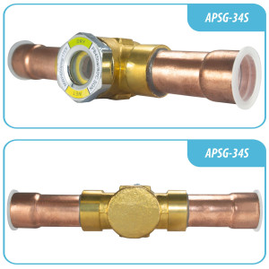 Appli Parts APSG-34S Visor de Liquido 3/4 pulg Indicador de Humedad con conexiones Soldable con cuerpo extraible para Sistemas de Refrigeracion y Aire Acondicionado compatible con refrigerantes CFC, HCFC, HFC Appli Parts APSG-34S Visor de Liquido 3/4 pulg Indicador de Humedad con conexiones Soldable con cuerpo extraible para Sistemas de Refrigeracion y Aire Acondicionado compatible con refrigerantes CFC, HCFC, HFC