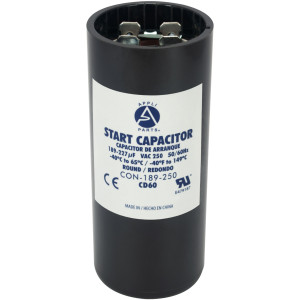 Appli Parts Condensador Capacitor Arranque 189-227 Mfd (microfaradios) uF 250 VAC remplazo universal para motores electricos de distintas aplicaciones 3.7cm Diametro 8.6cm Alto CON-189-250
 Appli Parts Condensador Capacitor Arranque 189-227 Mfd (microfaradios) uF 250 VAC remplazo universal para motores electricos de distintas aplicaciones 3.7cm Diametro 8.6cm Alto CON-189-250