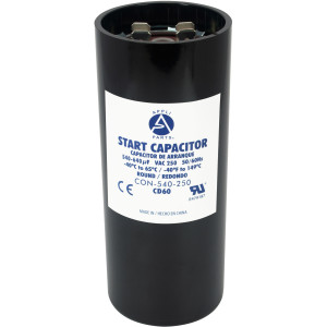 Appli Parts Condensador Capacitor Arranque 540-640 Mfd (microfaradios) uF 250 VAC remplazo universal para motores electricos de distintas aplicaciones 4.6cm Diametro 11cm Alto CON-540-250
 Appli Parts Condensador Capacitor Arranque 540-640 Mfd (microfaradios) uF 250 VAC remplazo universal para motores electricos de distintas aplicaciones 4.6cm Diametro 11cm Alto CON-540-250