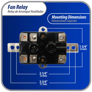 Appli Aprts APFR-380 Rele de ventilador 90-380 de conmutacion de Fan Relay, SPST, Polo Sencillo, Tiro Sencillo, bobina de 24 V, CA, Normalmente Abierto,Normalmente Cerrado, Soporte de ajuste multiple, Aplicacion Universal Appli Aprts APFR-380 Rele de ventilador 90-380 de conmutacion de Fan Relay, SPST, Polo Sencillo, Tiro Sencillo, bobina de 24 V, CA, Normalmente Abierto,Normalmente Cerrado, Soporte de ajuste multiple, Aplicacion Universal