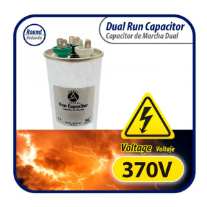 Appli Parts Condensador Capacitor de Marcha 15+5 Mfd uF (microfaradios) 370VAC CBB65 Universal Aire acondicionado y otras aplicaciones Redondo UL E476928 5cm Ancho 9cm Alto CON-15/5-370-R Appli Parts Condensador Capacitor de Marcha 15+5 Mfd uF (microfaradios) 370VAC CBB65 Universal Aire acondicionado y otras aplicaciones Redondo UL E476928 5cm Ancho 9cm Alto CON-15/5-370-R