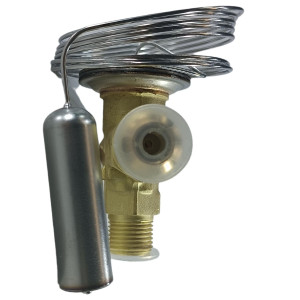 Danfoss 068Z3400 1/6 - 4.5TR Cuerpo de Valvula de Expansion, T2,  R404A,R507A, 3/8x1/2in, Flare Roscable, Ecualizacion Interna, Single-flow, -40 a 10C, Capacidad determinada Segun Orificio, 0608Z3542