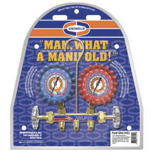 Uniweld QS4L3HEZ Juego Manometro Bronce 2 Valvulas Completo (R-410a/R-22/R-404a/ ) Psi/ F con Mangueras 3pies, Soft barrier EZ Turn Uniweld QS4L3HEZ Juego Manometro Bronce 2 Valvulas Completo (R-410a/R-22/R-404a/ ) Psi/ F con Mangueras 3pies, Soft barrier EZ Turn