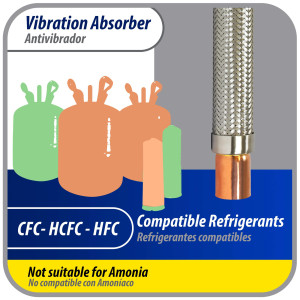 Appli Parts APVE-158 Antivibrador 1-5/8 pulg Soldable Eliminador de Vibracion 43cm Largo 400psi presion maxima de trabajo y 3.265psi presion de rotura Appli Parts APVE-158 Antivibrador 1-5/8 pulg Soldable Eliminador de Vibracion 43cm Largo 400psi presion maxima de trabajo y 3.265psi presion de rotura