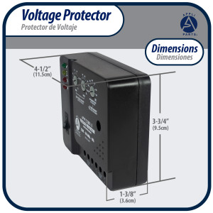 Appli Parts APVP-22BB1-2 Protector de Voltaje 220 V, 1 Ph, 50/60 Hz, 30 A, 3 HP, para Aire Acondicionado y Refrigeracion, tiempo de espera o de reconexion programable Appli Parts APVP-22BB1-2 Protector de Voltaje 220 V, 1 Ph, 50/60 Hz, 30 A, 3 HP, para Aire Acondicionado y Refrigeracion, tiempo de espera o de reconexion programable