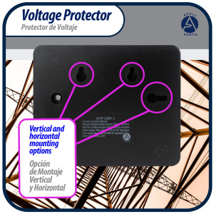 Appli Parts APVP-22BB1-2 Protector de Voltaje 220 V, 1 Ph, 50/60 Hz, 30 A, 3 HP, para Aire Acondicionado y Refrigeracion, tiempo de espera o de reconexion programable Appli Parts APVP-22BB1-2 Protector de Voltaje 220 V, 1 Ph, 50/60 Hz, 30 A, 3 HP, para Aire Acondicionado y Refrigeracion, tiempo de espera o de reconexion programable