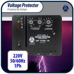 Appli Parts APVP-22BB1-2 Protector de Voltaje 220 V, 1 Ph, 50/60 Hz, 30 A, 3 HP, para Aire Acondicionado y Refrigeracion, tiempo de espera o de reconexion programable Appli Parts APVP-22BB1-2 Protector de Voltaje 220 V, 1 Ph, 50/60 Hz, 30 A, 3 HP, para Aire Acondicionado y Refrigeracion, tiempo de espera o de reconexion programable
