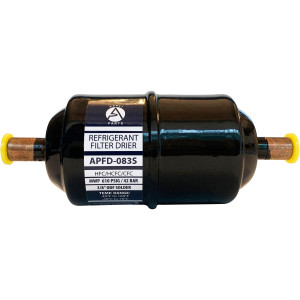 Appli Parts APFD-083S Filtro Secador 3/8 pulg para linea Liquido para Sistemas de Refrigeracion y aire acondicionado 083S ODF Soldable Universal Unidireccional 140mm Largo 51mm Ancho Appli Parts APFD-083S Filtro Secador 3/8 pulg para linea Liquido para Sistemas de Refrigeracion y aire acondicionado 083S ODF Soldable Universal Unidireccional 140mm Largo 51mm Ancho