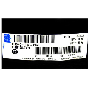 Compresor Tecumseh B 1/8hp 110v/1ph/60hz Baja Thb1340ys R134 Compresor Tecumseh B 1/8hp 110v/1ph/60hz Baja Thb1340ys R134
