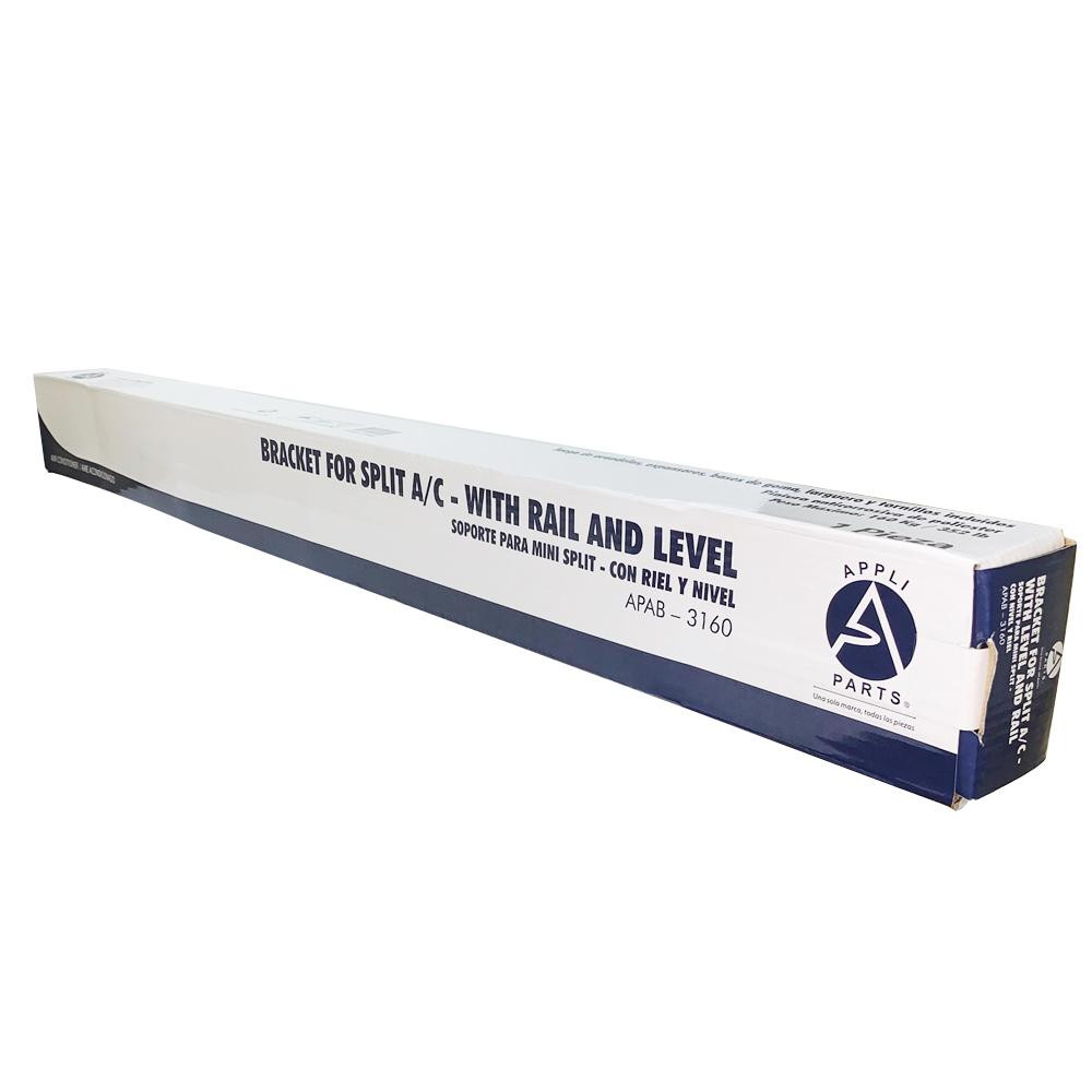 Appli Parts APAB-3160 Soporte de Montaje en Pared para Mini Split. Soporta hasta 160 kg, Compatible con 5000 a 36000 BTU, Incluye Barra con Nivel, Gomas Antivibracion y Kit Completo de Instalacion Appli Parts APAB-3160 Soporte de Montaje en Pared para Mini Split. Soporta hasta 160 kg, Compatible con 5000 a 36000 BTU, Incluye Barra con Nivel, Gomas Antivibracion y Kit Completo de Instalacion