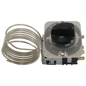 Danfoss 077B7100 Termostato de control Refrigerador comercial 1 puerta 077B7100 077B0967L Cut-in Frio -9.5C Cut-out Frio -18.0C Cut-in Caliente +8.5C Cut-Out Caliente +3.0C Capilar 1200mm
B0