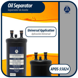 Appli Parts APOS-55824 Separador de Aceite 1/2 pulg ODF Soldable, CFC,HCFC,HFC,R22,R407C,R502,R134a,R404A,R507, Temperatura de trabajo desde -10 C a 130 C Appli Parts APOS-55824 Separador de Aceite 1/2 pulg ODF Soldable, CFC,HCFC,HFC,R22,R407C,R502,R134a,R404A,R507, Temperatura de trabajo desde -10 C a 130 C