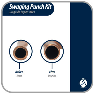 Appli Parts APT-SP193 Juego de Expansores 1/4, 5/16, 3/8, 1/2, 5/8 pulg, para usar en cualquier tubo de metal blando Appli Parts APT-SP193 Juego de Expansores 1/4, 5/16, 3/8, 1/2, 5/8 pulg, para usar en cualquier tubo de metal blando